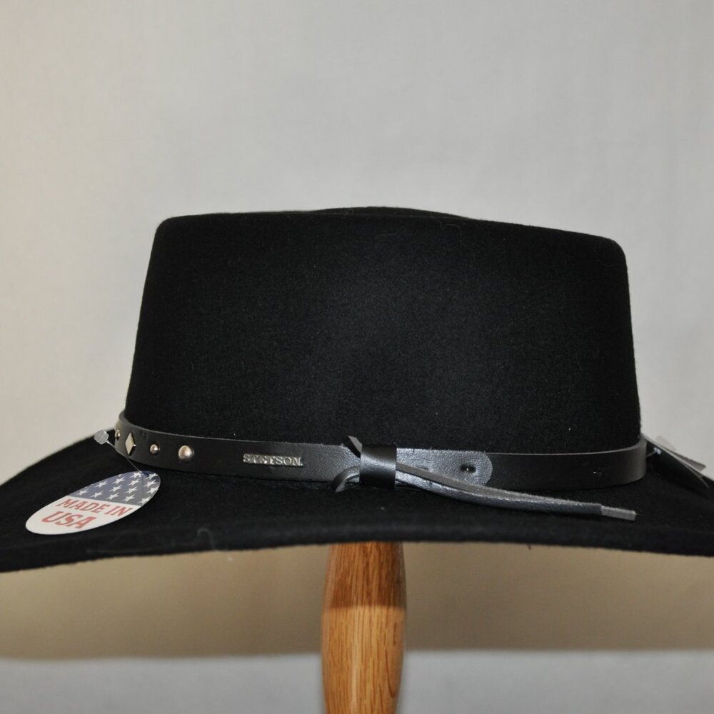 Stetson Black Hawk Wool Hat - Picture 3 of 6